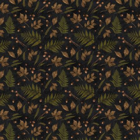 Oh My Gourd 27749-927 Leaves & Acorns Black