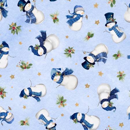 Let It Snow-Man! 27755-417 Snowmen Toss Light Blue