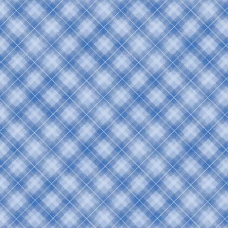 Let It Snow-Man! 27759-440 Plaid Medium Blue