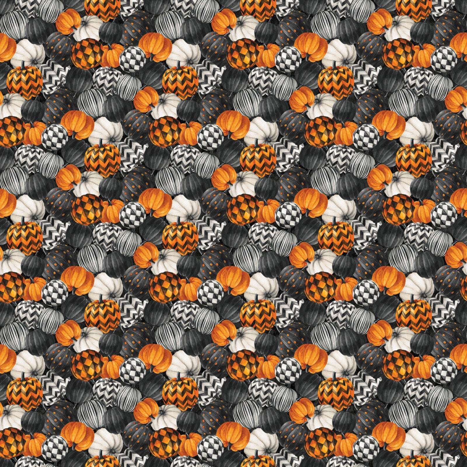 Spellbound  28138-99 Black Multi Pumpkins