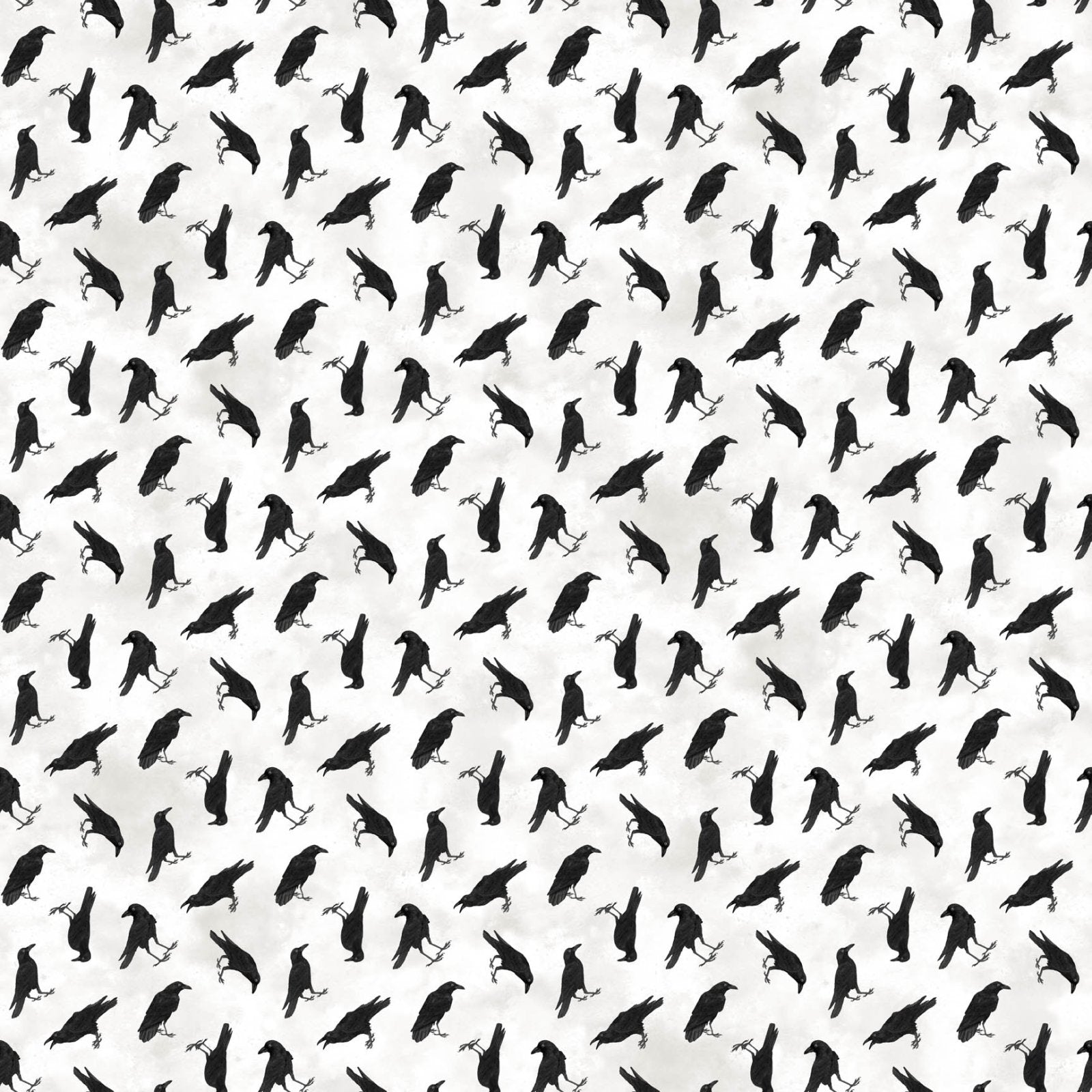 Spellbound 28140-10 White Multi Tossed Crows