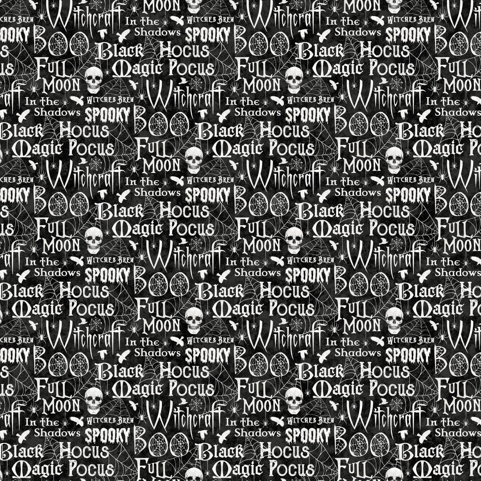 33" - Spellbound 28141-99 Black Multi Words