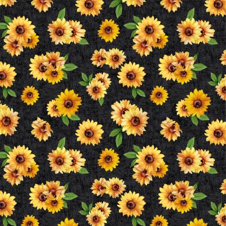 Sunshine Whispers 28655-957 Black Sunflower Bunches