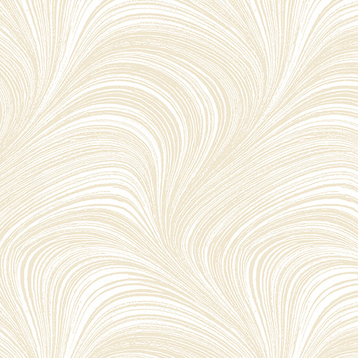108" Wide Quilt Back - Wave Texture Cream 2966W-07