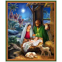 Newborn King Nativity Panel 29693-X