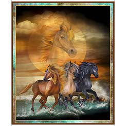 Wild Horses - Horse Panel - 29771-X