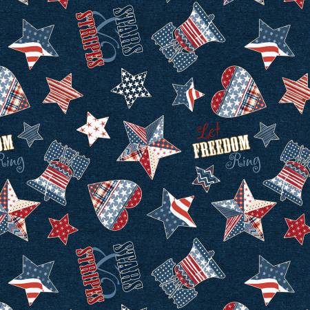 Stars of Valor Navy Patriotic Toss Patriotic 30085-434