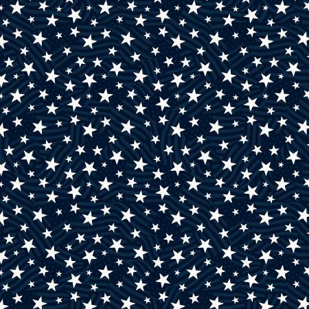Stars of Valor Navy Stars & Stripes All Over Patriotic 30089-441