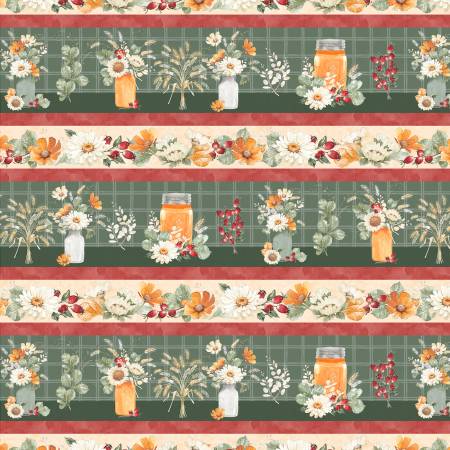 Harvest Blooms Multi Repeating Stripe 30099-723