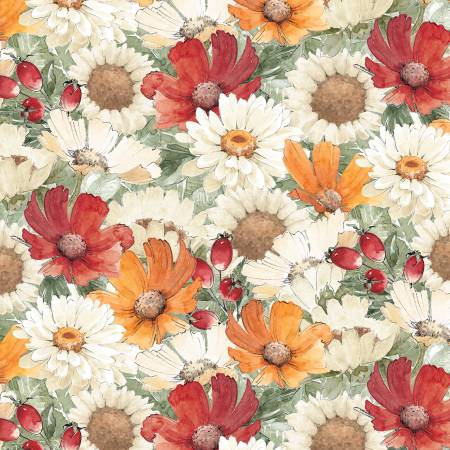 17" - Harvest Blooms Multi Packed Florals 30100-137
