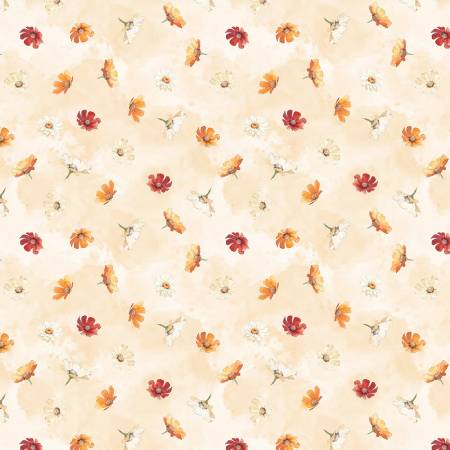 Harvest Blooms Cream Flowers Toss 30102-283