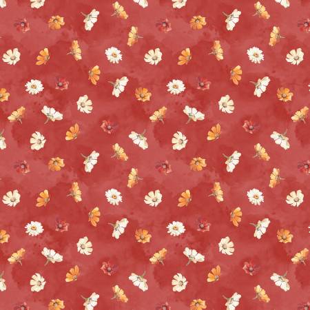 Harvest Blooms Red Flowers Toss 30102-383