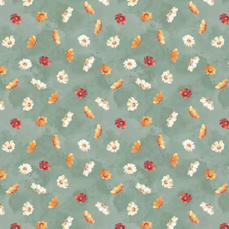 Harvest Blooms Sage Flowers Toss 30102-783