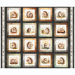 Hedgehugs - Hedgehog Picture Patches Panel 31412-K