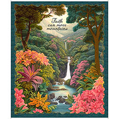 Faith Can Move Mountains - Forest Scenic Panel 31514-X