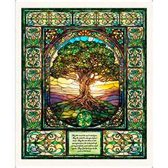 Spirit of Ireland - Celtic Tree of Life Panel 31652-X