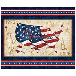 1776 - 1776 American Flag Panel 31658-X