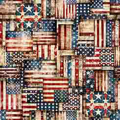 1776 - 108" Wide Flag Patchwork Wide Backing 31663-RN108