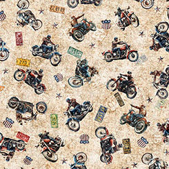 Stars Stripes & Steel 31696-A Grunge Biker Toss