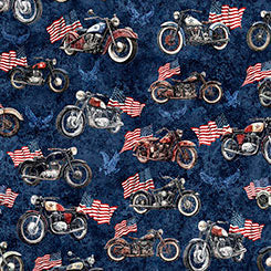 Stars Stripes & Steel 31697-N Motorcycles & American Flags
