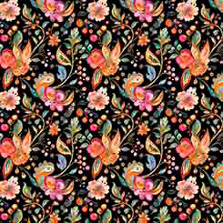 Fluttering Garden Butterfly Floral Paisley 31731-J