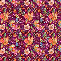 Fluttering Garden Butterfly Floral Paisley 31731-V