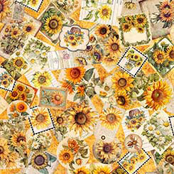 Sunflower Serenade 31802-O Sunflower Ephemera
