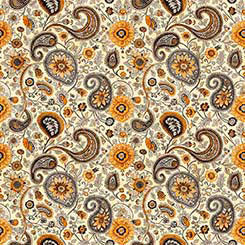 Sunflower Serenade 31806-E Sunflower Paisley