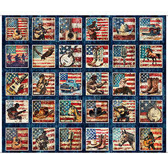 American Country 31991-N  Picture Patches Panel