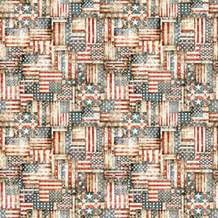 American Country 31995-E Flag Patchwork