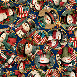 All American Snowman 32043-N American Snowman Circle Vignettes