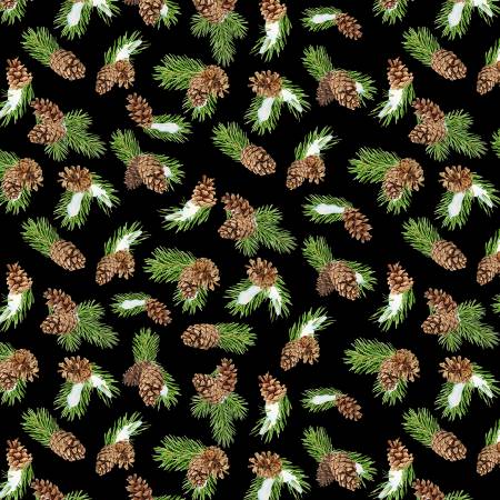 Cardinal Cozy Black Pinecone Toss 33893-972
