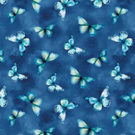 Blue Harmony Dark Blue Butterfly Toss 33900-447