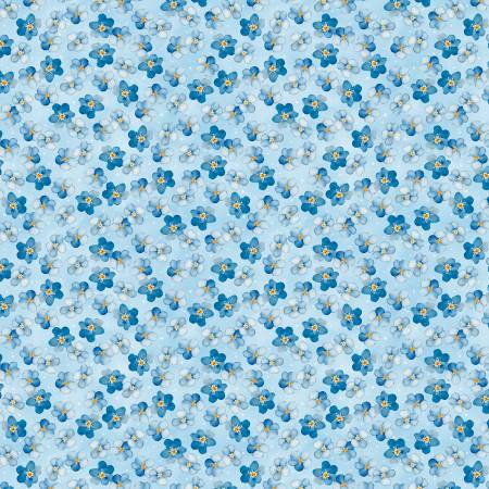 Blue Harmony Light Blue Small Floral All Over 33903-440