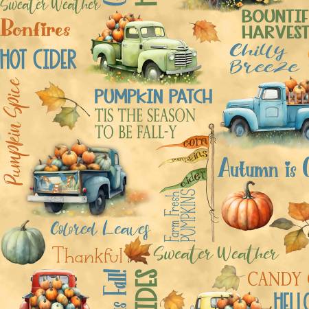 Glorious Fall 33908-148 Golden Tan Large All Over