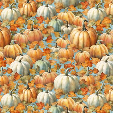 Glorious Fall 33909-481 Blue Packed Pumpkins