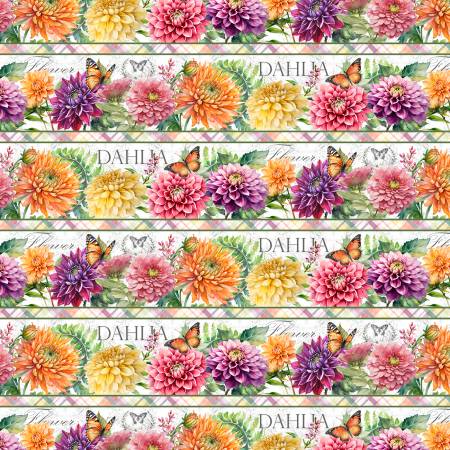 Dahlia Botanica Repeating Stripe Multi 33922-157