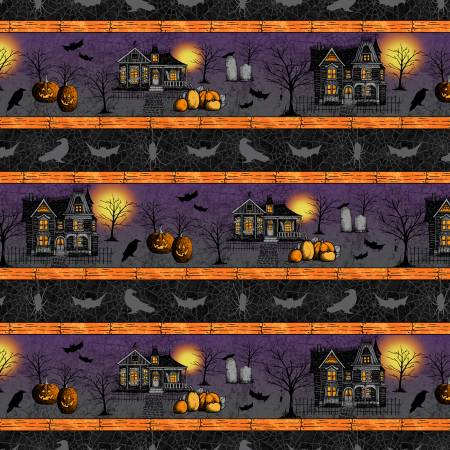 Moonlit Manor 34008-698 Multi Repeating Stripe