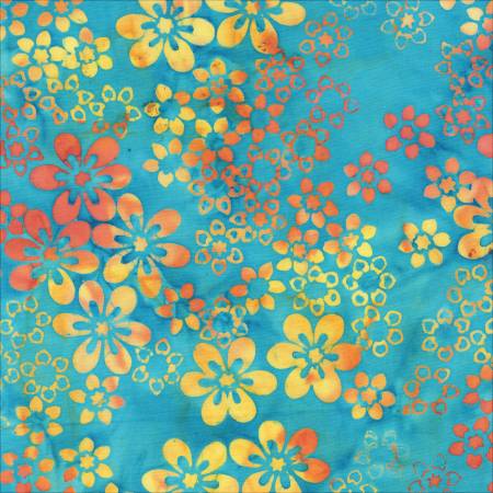 Parrot Blue Star Garden Batik 3534Q-X