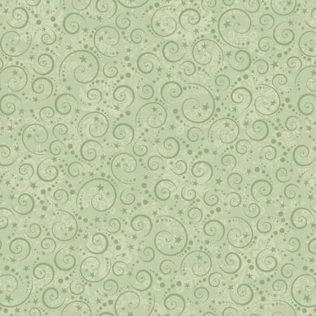 Nordic Holiday Village 3609-16 Light Sage Mini Swirls