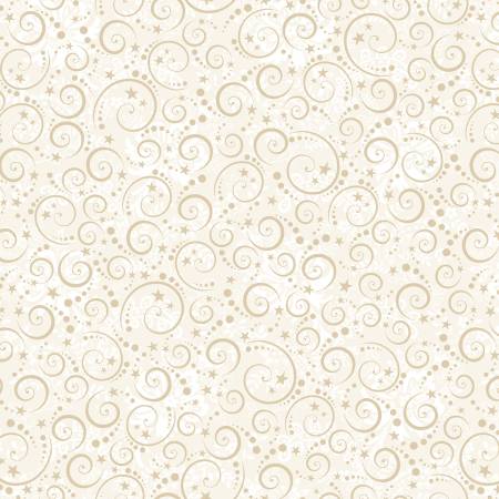 Nordic Holiday Village 3609-44 Cream Mini Swirls