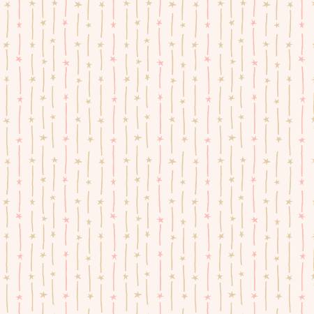 Hearth & Home 3611-42 Cream Pink Star Stripe