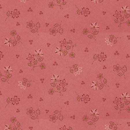 Hearth & Home 3612-22 Pink Stitched Floral