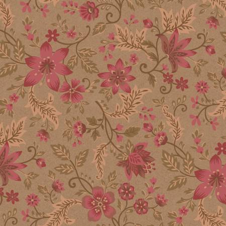 Hearth & Home 3615-38 Brown Folk Flower Vine
