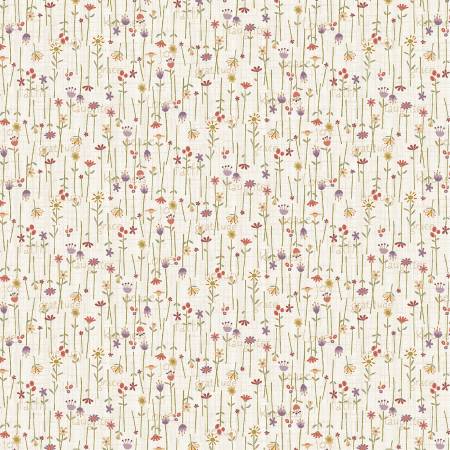 Bountiful Blessings 3635-44 Cream Stick Flowers