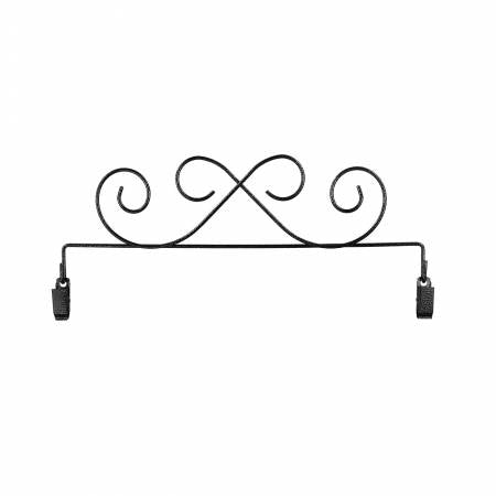 12in Scroll With Clips Charcoal