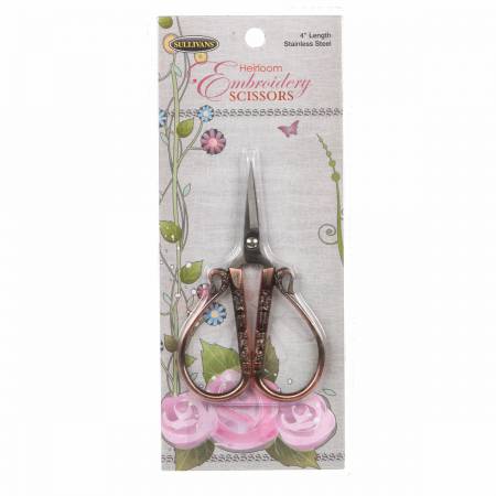 Heirloom Embroidery Scissors Antique Copper Teardrop 38246