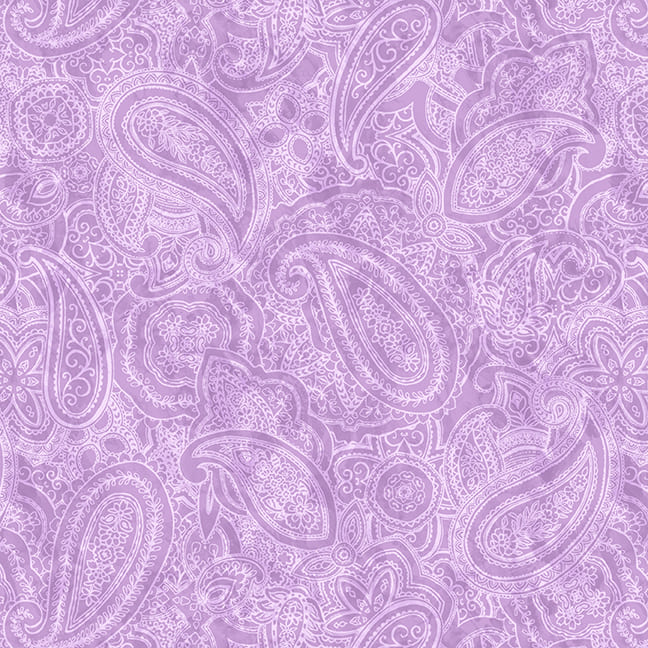 108" Wide Backing Paisley Jane 3849-50 Lilac