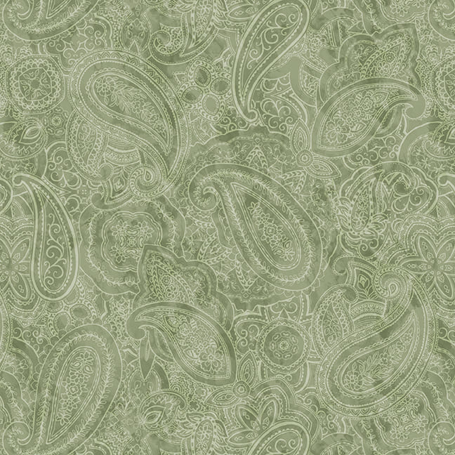 108" Wide Backing Paisley Jane 3849-60 Sage