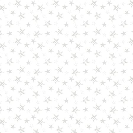 Strength & Honor 39208-100 Patriotic Stars White on White